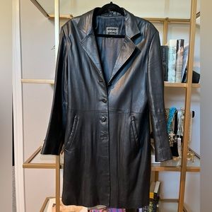 Vintage Leather Versace jacket